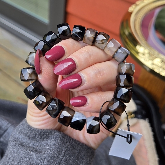 Chico's Brown and Black Beaded Bracelet - Picture 12 of 16